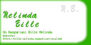 melinda bille business card